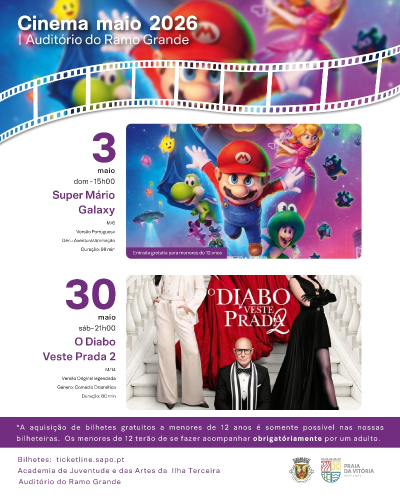 Cinema Maio 2026