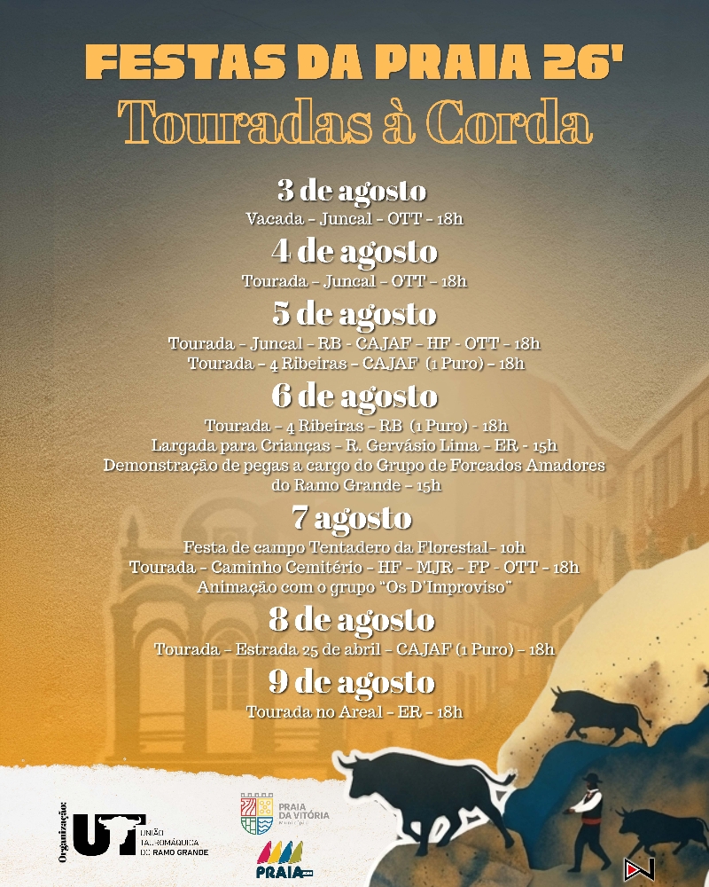 Festas da Praia 2026 - Touradas à Corda