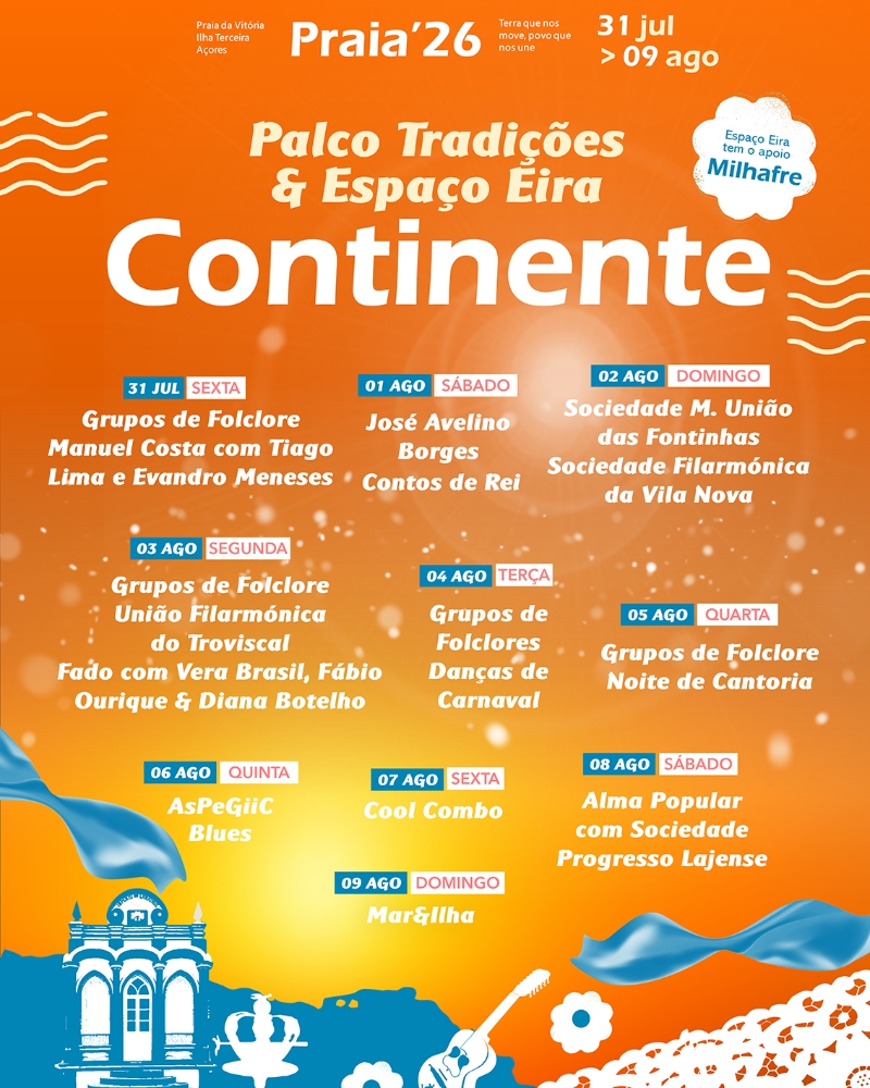 Festas da Praia 2026 - Palco Tradições