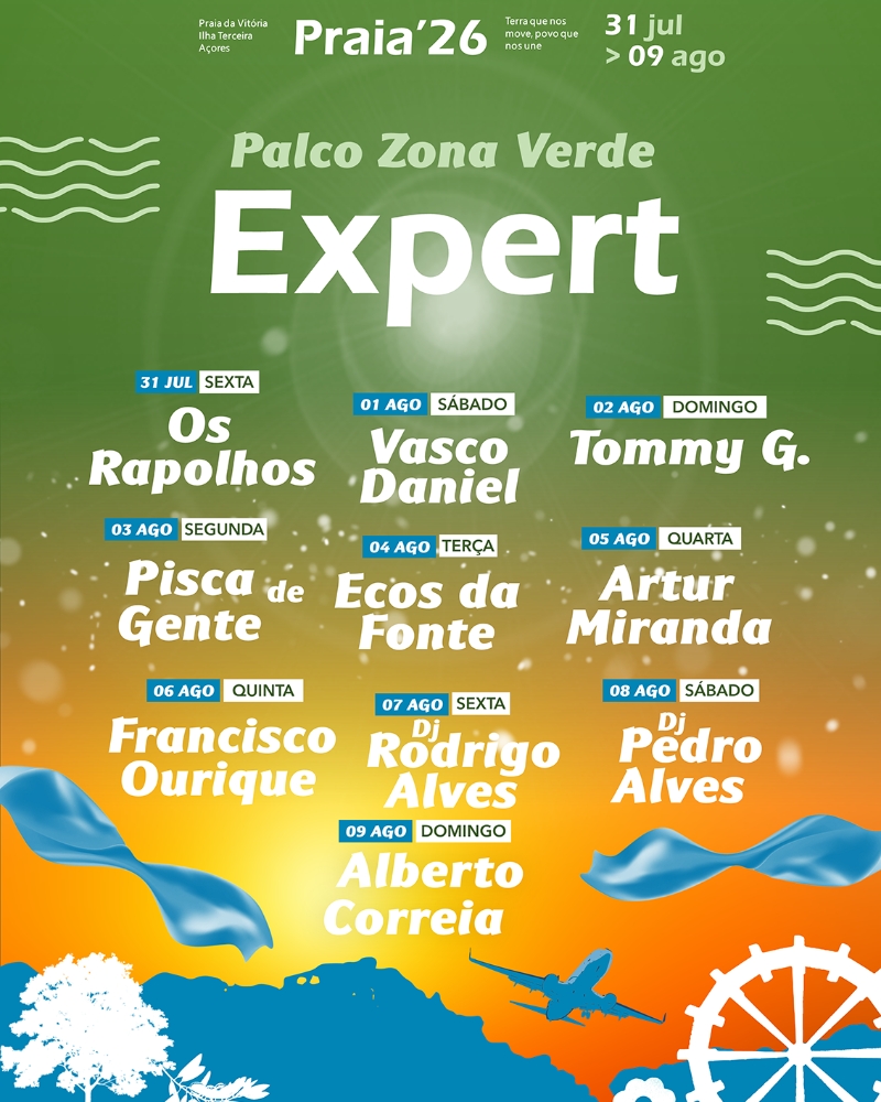 Festas da Praia 2026 - Palco Zona Verde