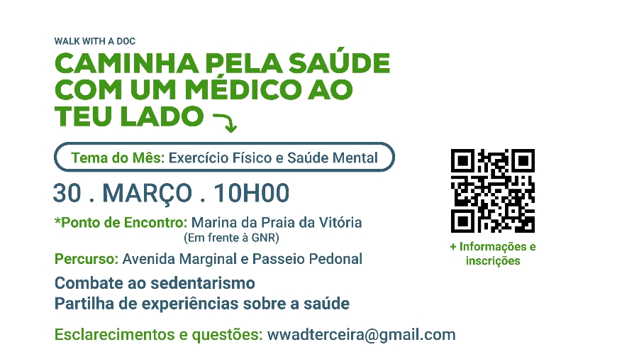 Projeto “Walk With a Doc”: Atividade física e saúde em destaque na Praia da Vitória