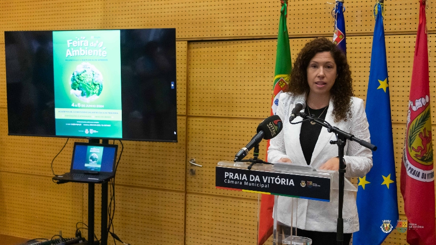 Presidente da Câmara Municipal da Praia na abertura da VI Feira do Ambiente, Programa Eco-Escolas 
