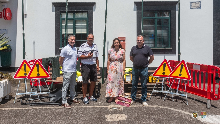 Câmara Municipal entregou equipamentos e ferramentas à Junta de Freguesia: Unidade Local de Prote