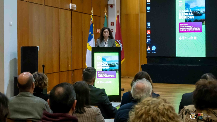 Confirma Vânia Ferreira na abertura do Seminário sobre Zonas Húmidas, Câmara Municipal da Praia