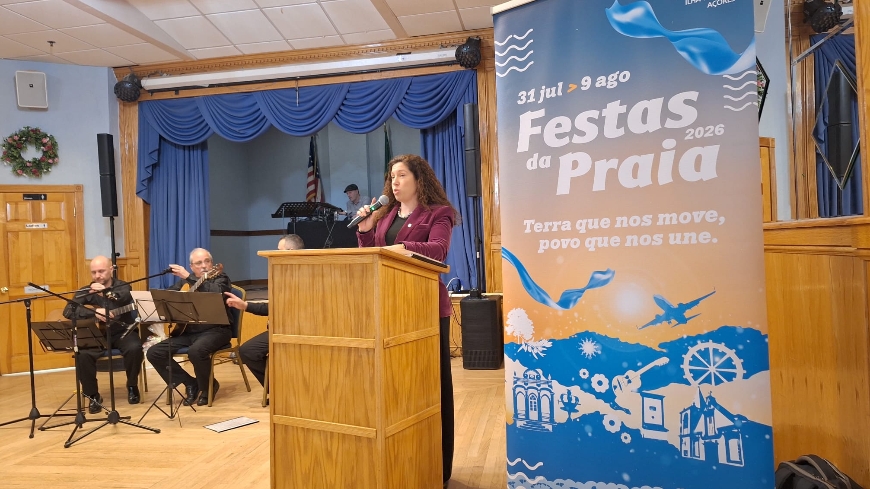 Comitiva praiense visitou emigrantes entre 24 e 31 de março: Festas da Praia 2026 promovidas no Ca