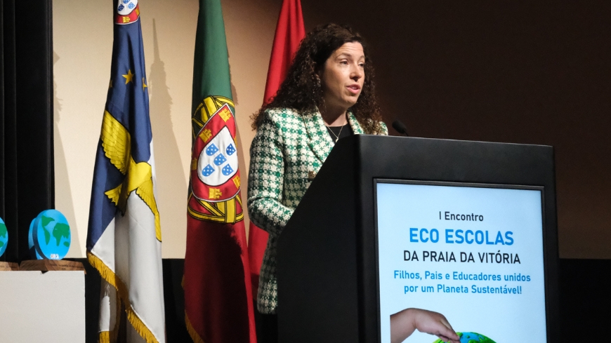 Presidente da Câmara no I Encontro de Eco-Escolas da Praia da Vitória, “Crianças e jovens são