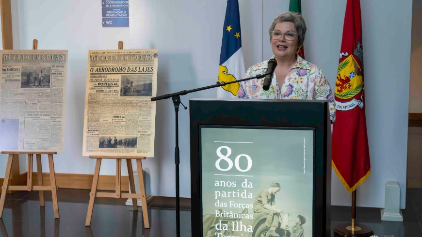 Paula Sousa na comemoração dos 80 anos da saída das tropas britânicas da Ilha Terceira: “A pr