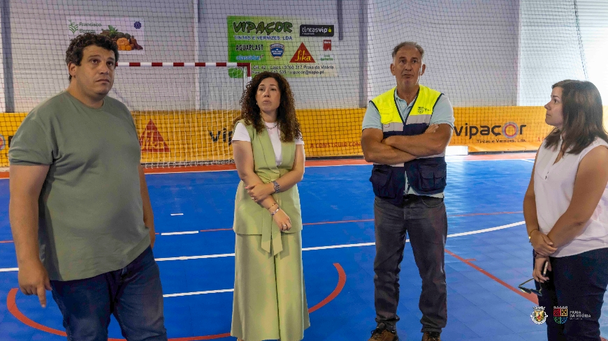 Melhoria das condições para a prática desportivo no concelho, Câmara Municipal requalifica pavi